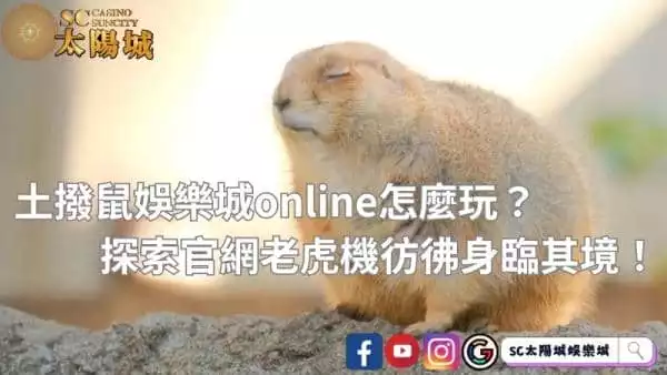 土撥鼠娛樂城online怎麼玩?探索官網老虎機彷彿身臨其境!